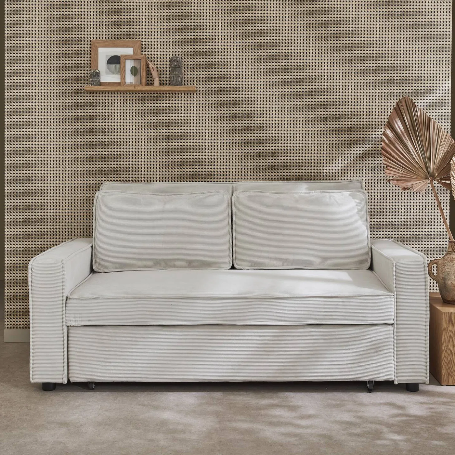 2-Sitzer Schlafsofa mit Cordbezug B 172,5 x T 91,5 x H 88,5cm