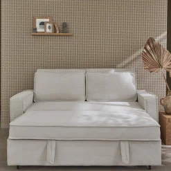 2-Sitzer Schlafsofa mit Cordbezug B 172,5 x T 91,5 x H 88,5cm