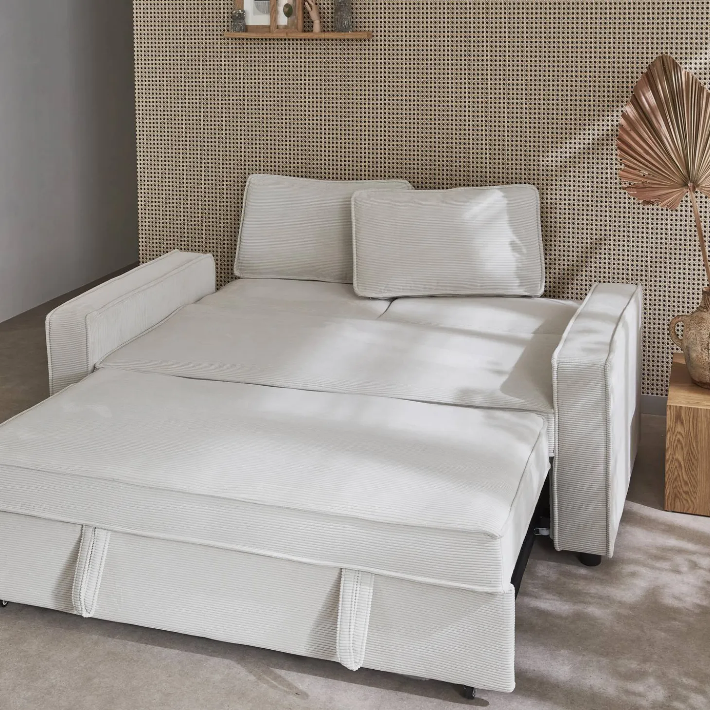 2-Sitzer Schlafsofa mit Cordbezug B 172,5 x T 91,5 x H 88,5cm