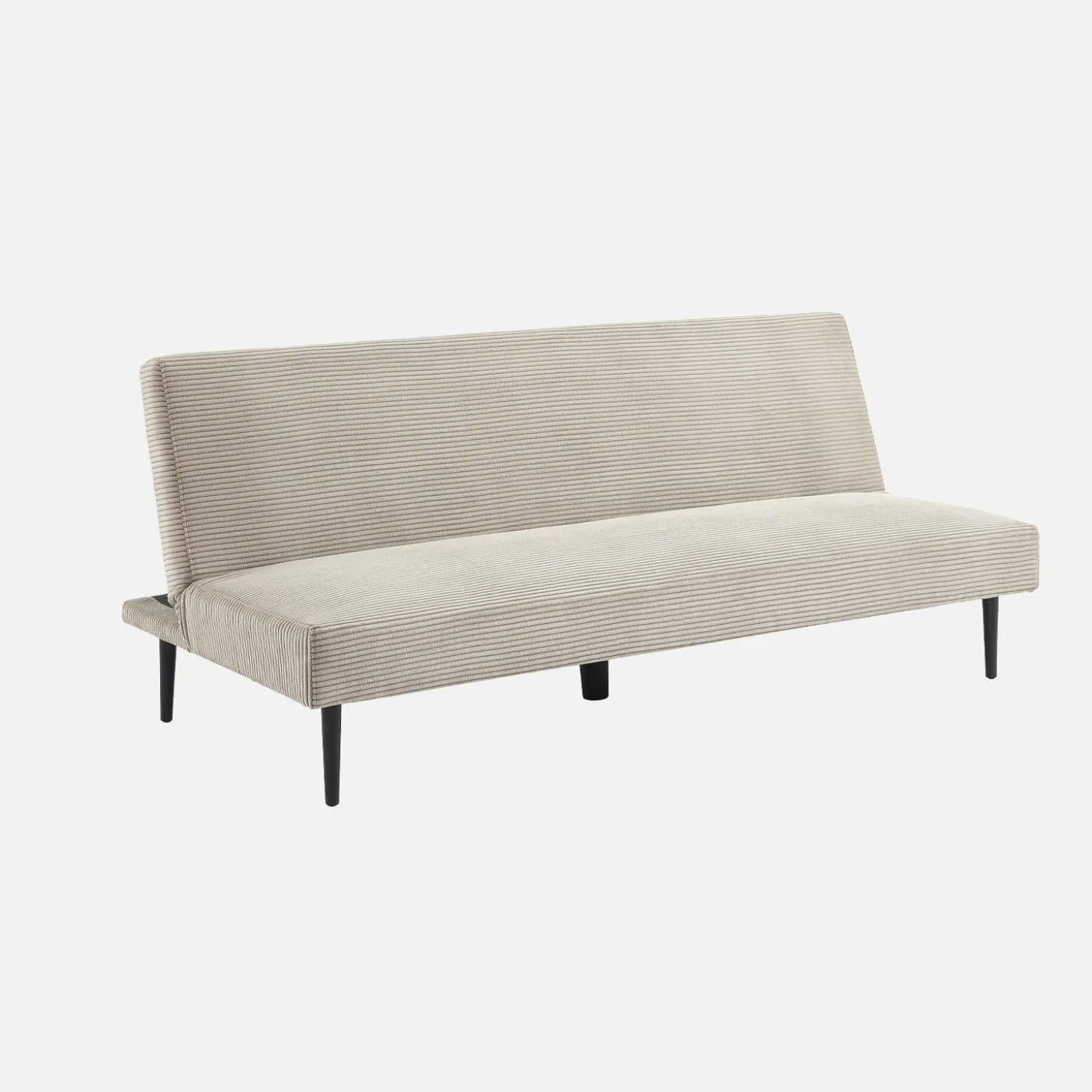 3-Sitzer Schlafsofa mit Cordbezug und Metallbeinen