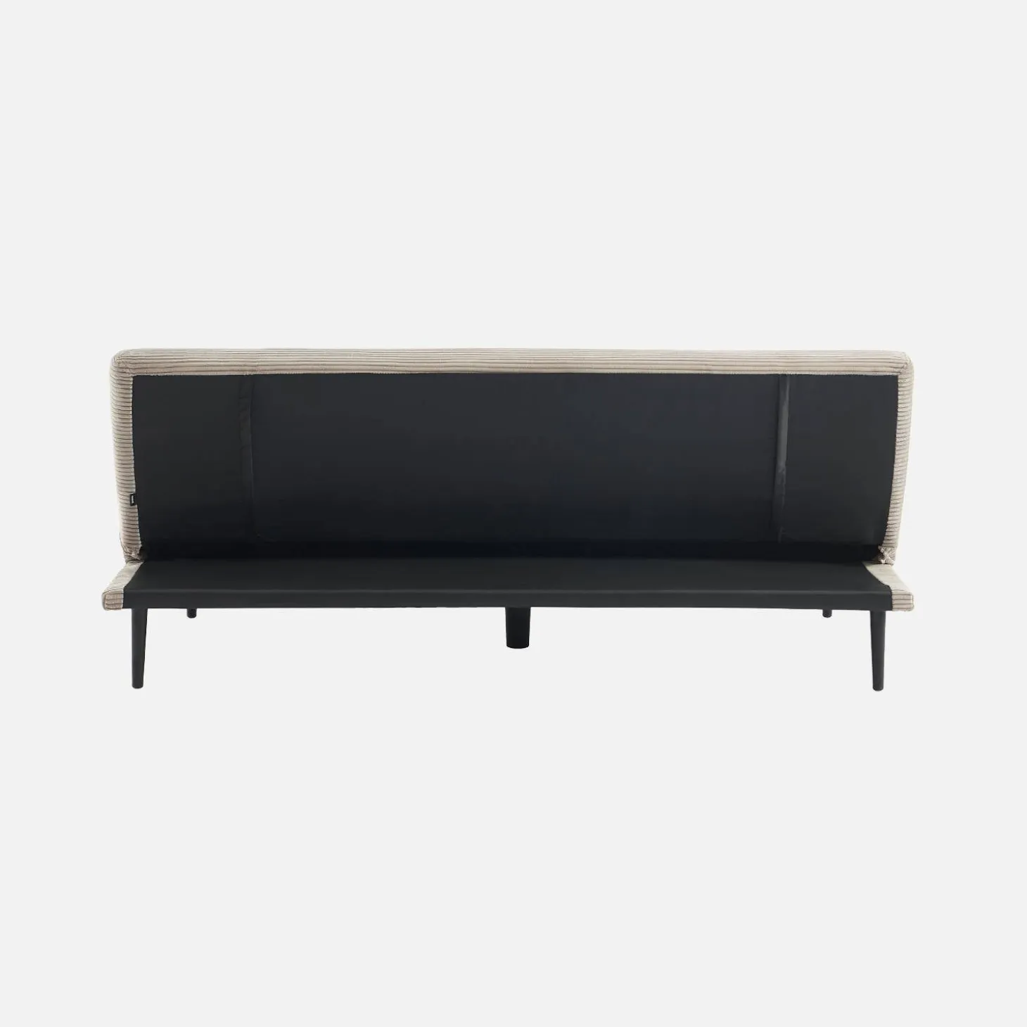 3-Sitzer Schlafsofa mit Cordbezug und Metallbeinen