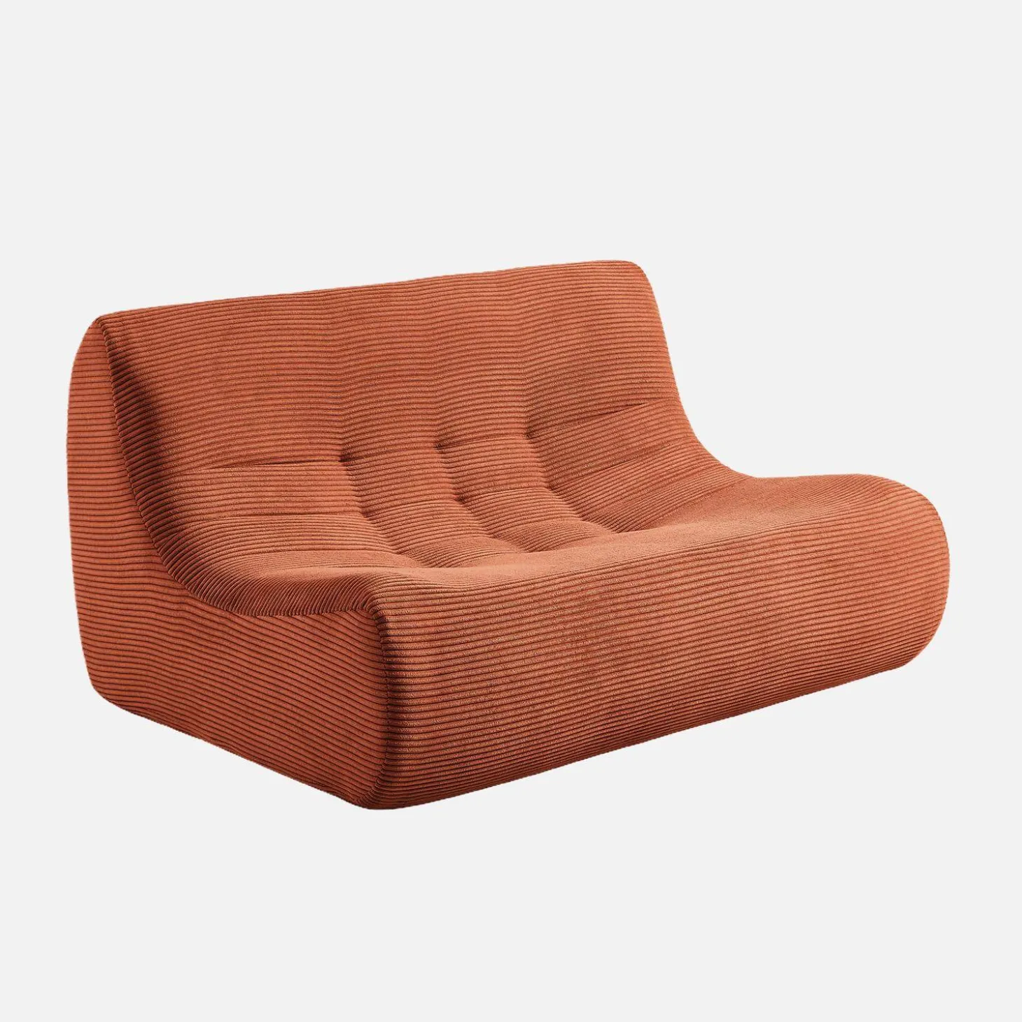 2-Sitzer Sessel mit Cordbezug