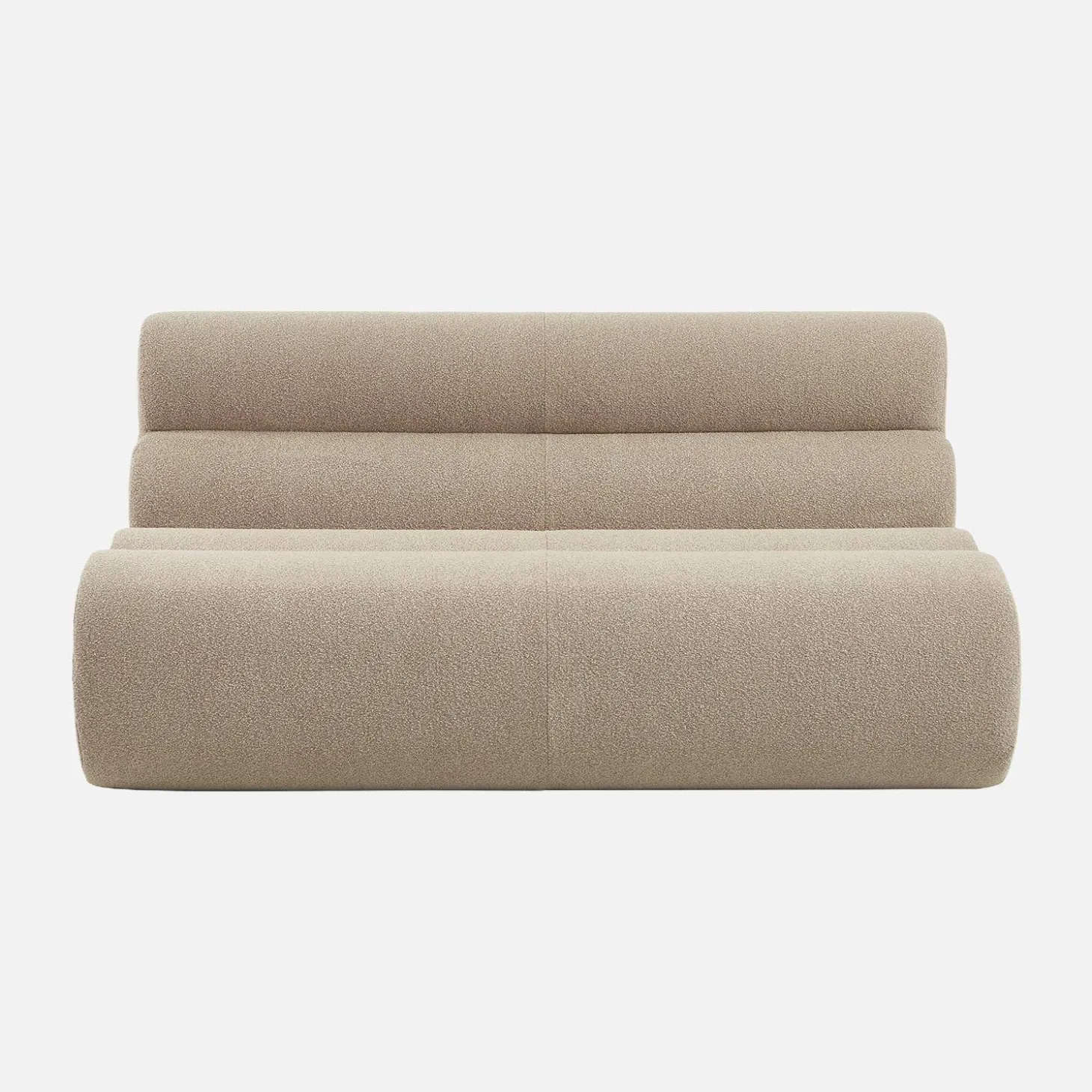 2-Sitzer Sessel mit strukturiertem Bouclé-Bezug