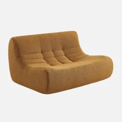 2-Sitzer Sessel mit strukturiertem Bouclé-Bezug