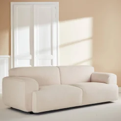 3-Sitzer Sofa Bouclé-Bezug