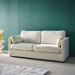 2-Sitzer-Sofa mit abnehmbaren Stoffbezügen