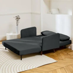 2-Sitzer-Sofa mit Cordbezug und Holzfüßen