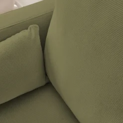 2-Sitzer-Sofa, mit Cordbezug und Metallfüßen