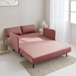 2-Sitzer-Sofa mit Samtbezug
