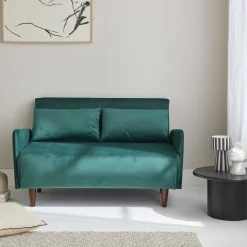 2-Sitzer-Sofa mit Samtbezug