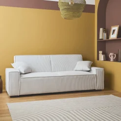 3-Sitzer-Sofa mit Schlaffunktion und Cordbezug