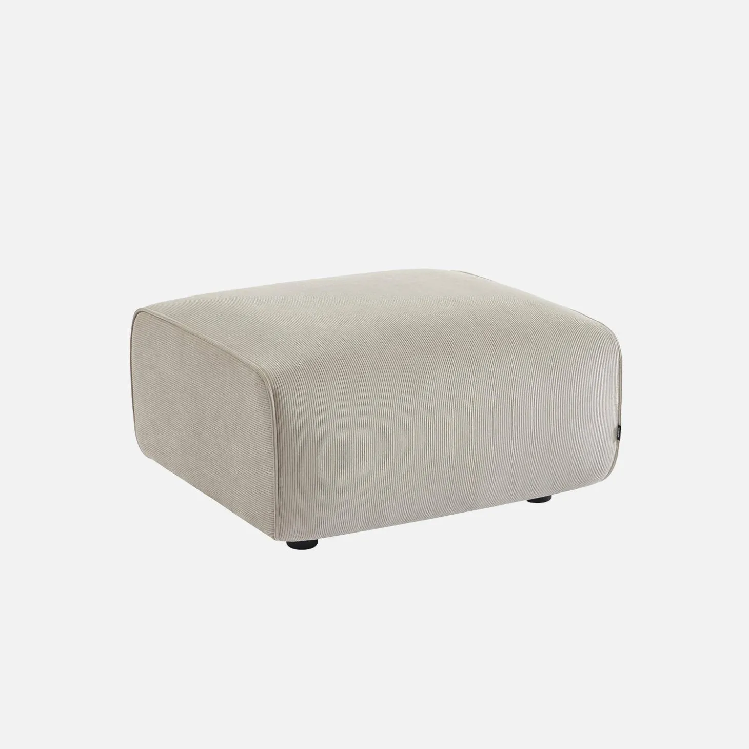 Sitzhocker, Fußhocker mit Cordbezug für 2-Sitzer-Sofa Wallas