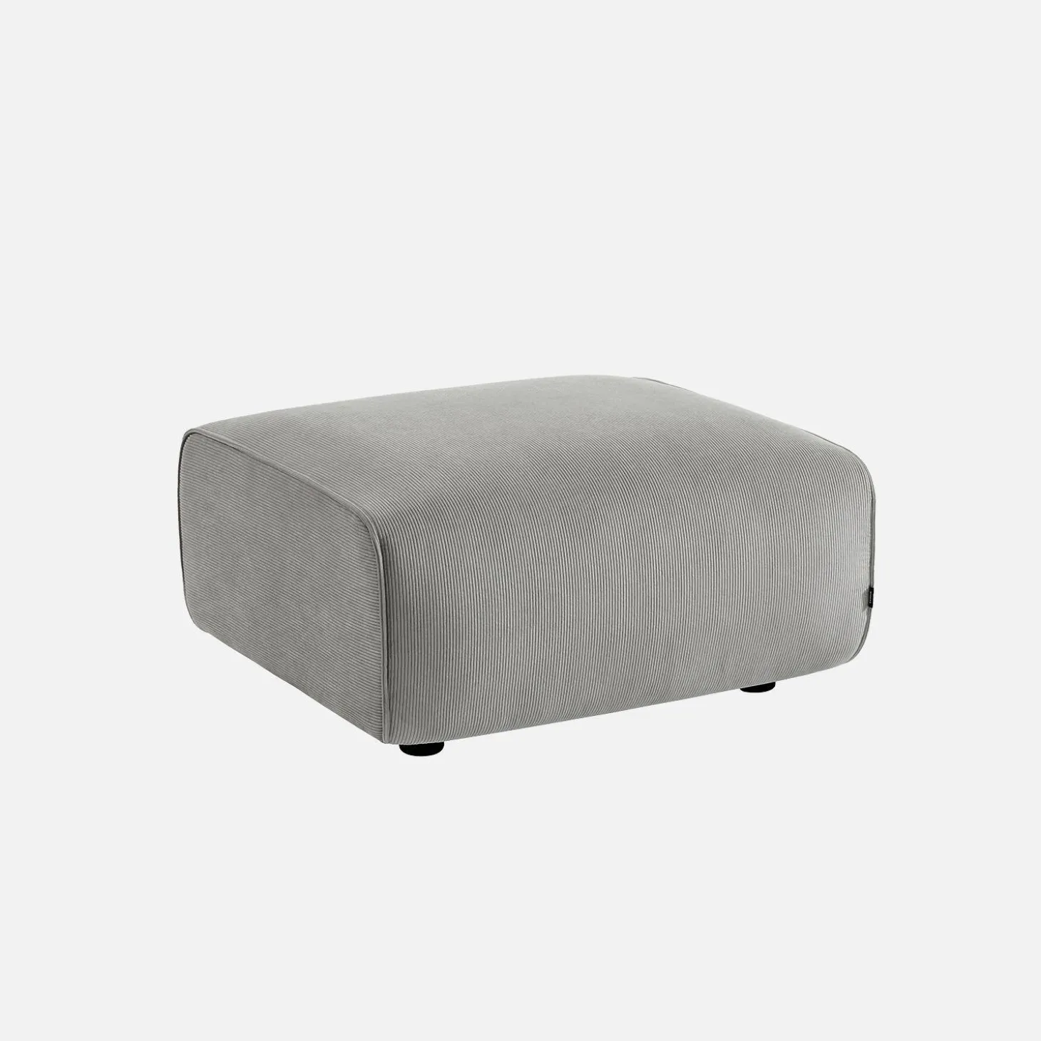 Sitzhocker, Fußhocker mit Cordbezug für 2-Sitzer-Sofa Wallas