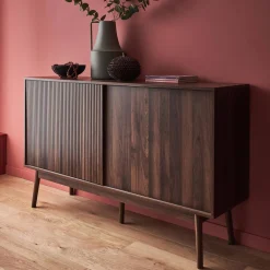 Skandinavisches Sideboard mit Holzdekor B 150 cm
