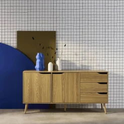 Skandinavisches Sideboard mit 2 Türen 160 cm
