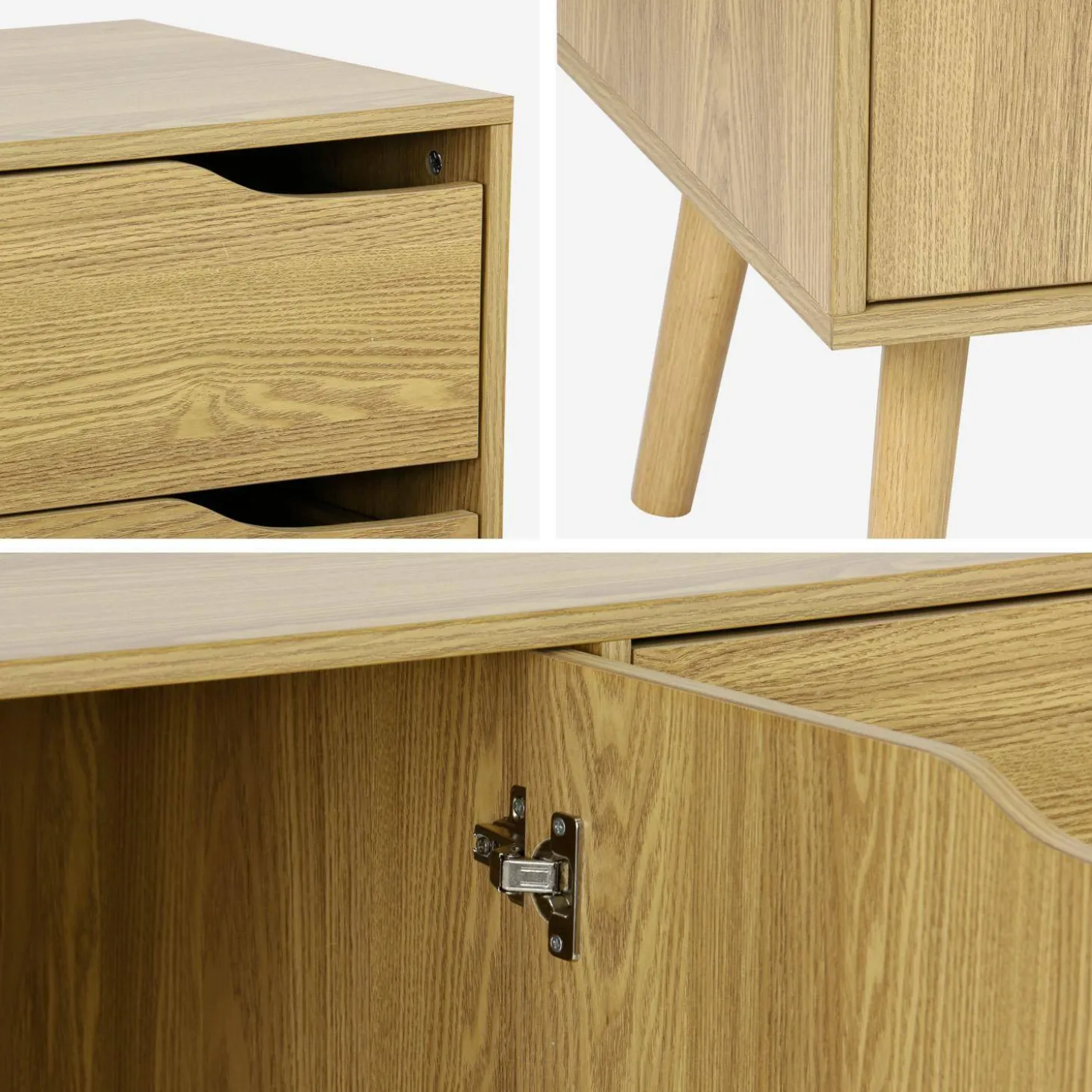Skandinavisches Sideboard mit 2 Türen 160 cm