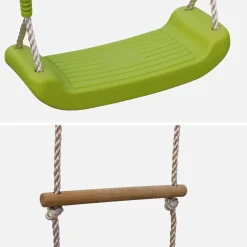 Spielgerüst mit Schaukeln, Kletterseil