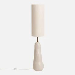 Stehlampe aus Keramik und Stoff Ø27cm