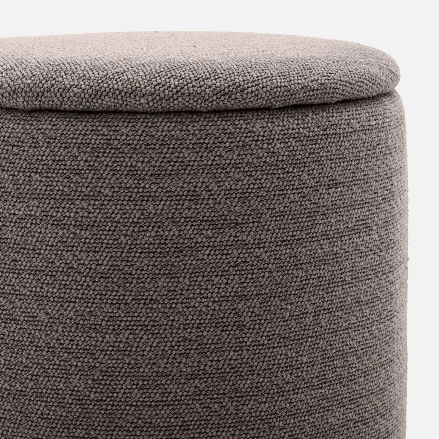 Stoffhocker mit Stauraum
