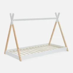 Tipi-Kinderbett 90 x 190 cm Kiefernholz mit Lattenrost