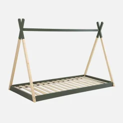 Tipi-Kinderbett 90 x 190 cm Kiefernholz mit Lattenrost