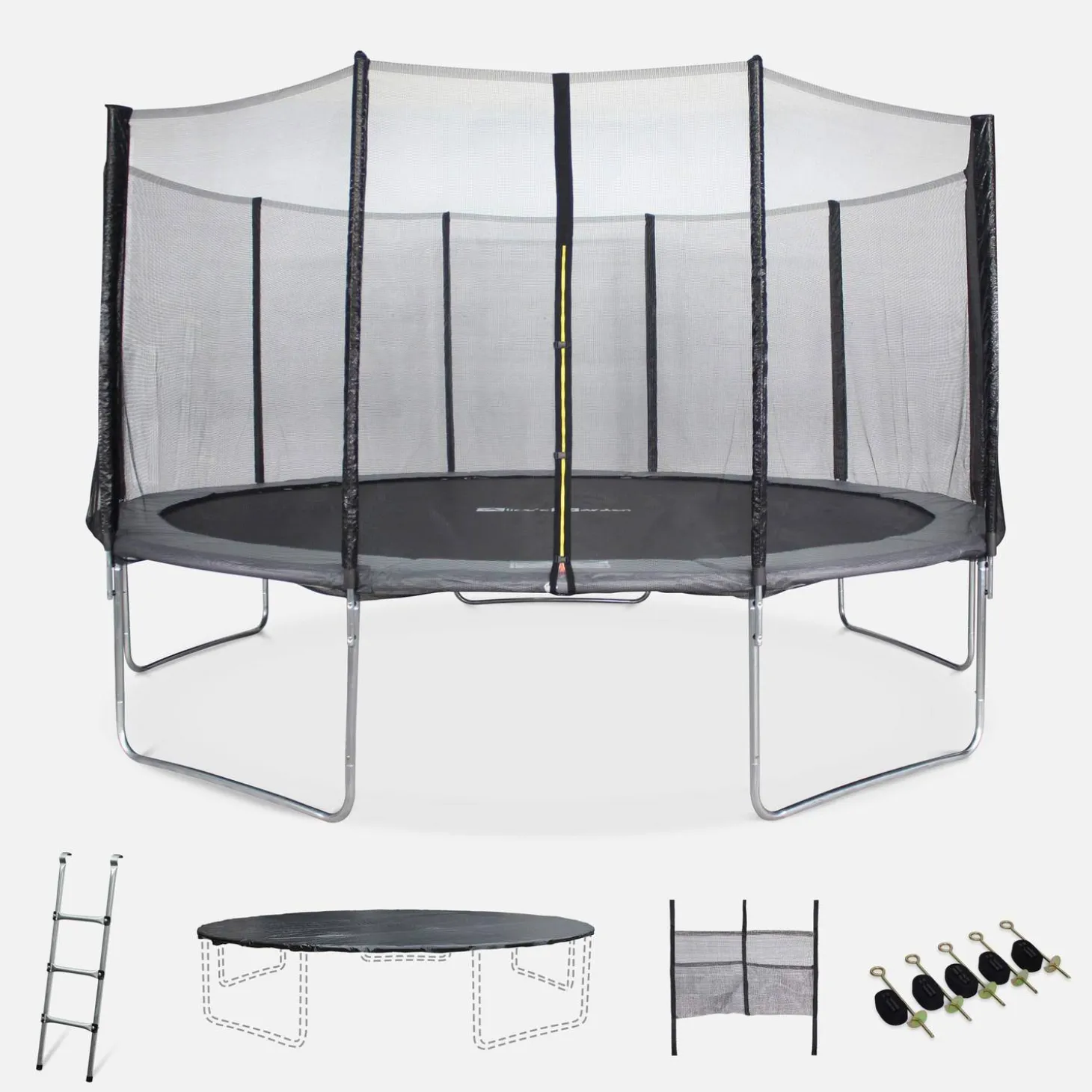 Trampolin Ø460cm mit Sicherheitsnetz und Zubehör