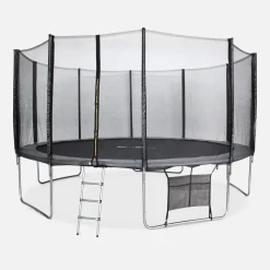 Trampolin Ø460cm mit Sicherheitsnetz und Zubehör