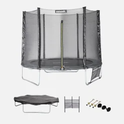 Trampolin 250 cm mit Sicherheitsnetz und Zubehörpaket