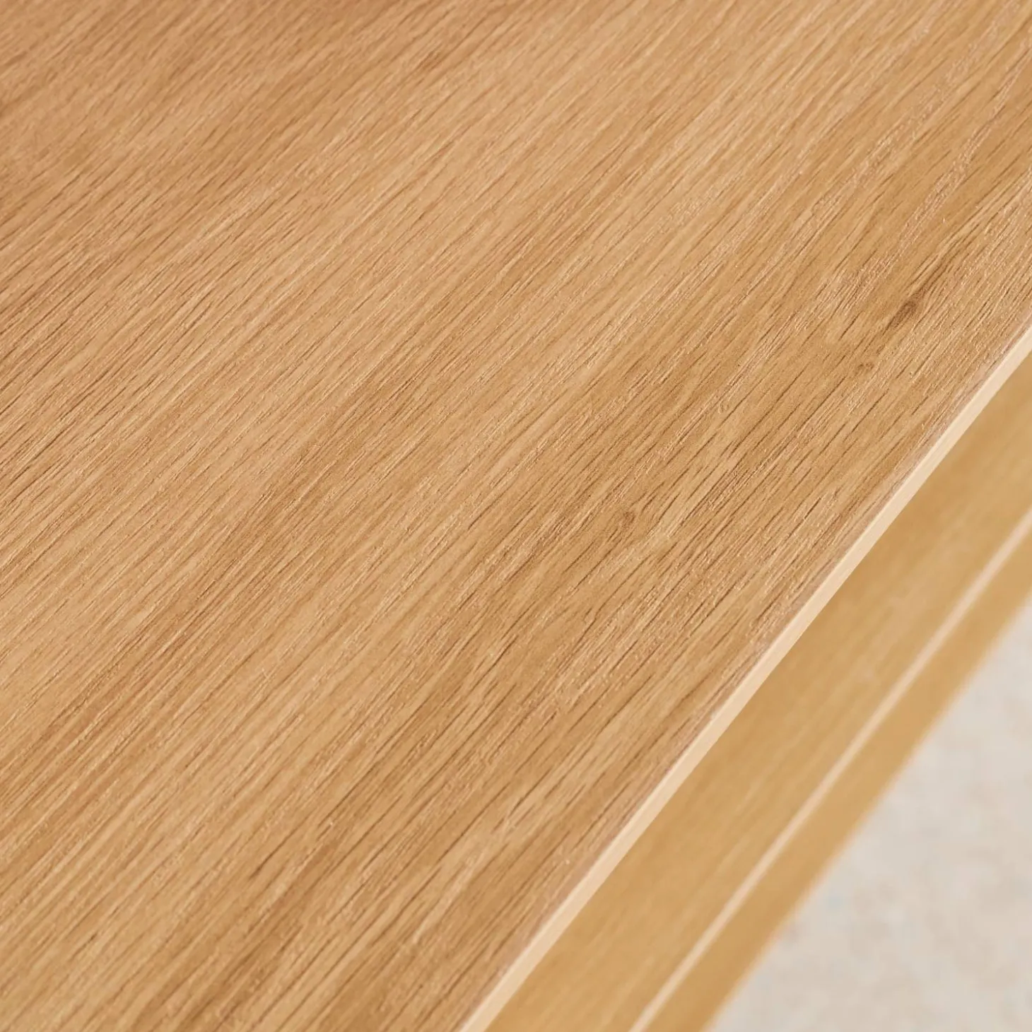 TV Möbel Holzdekor und Rattan-Geflecht 2 Türen 140cm