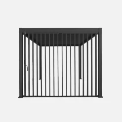 Verstellbare senkrechte Lamellenwand 3m für Pergola Triomphe 3x3m V2 3x4m 3x6m