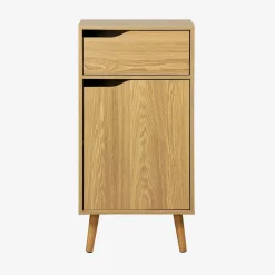 Vintage-Badezimmerschrank mit Holzdekor