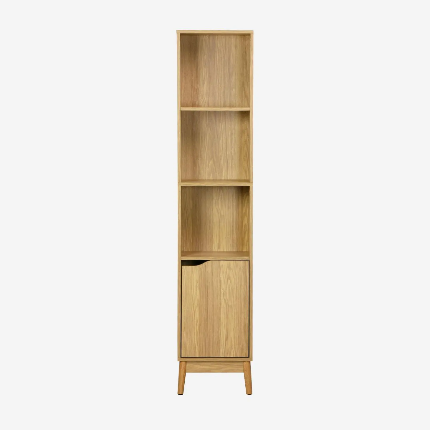 Vintage-Badezimmerschrank schmal mit Holzoptik