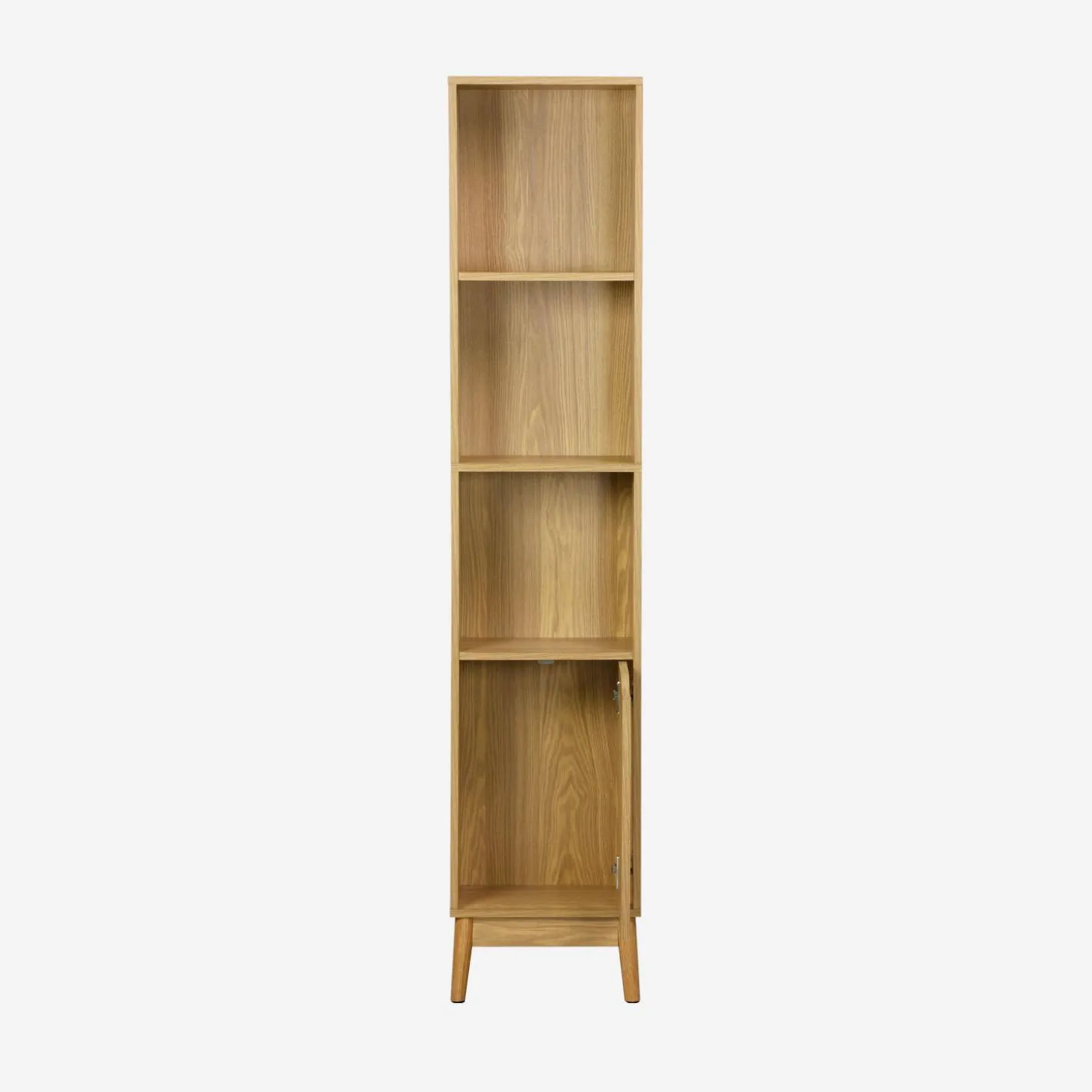 Vintage-Badezimmerschrank schmal mit Holzoptik
