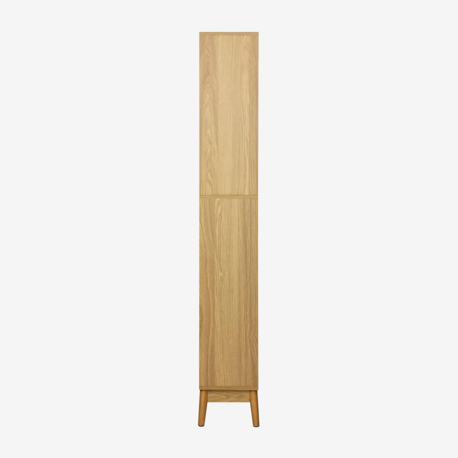 Vintage-Badezimmerschrank schmal mit Holzoptik