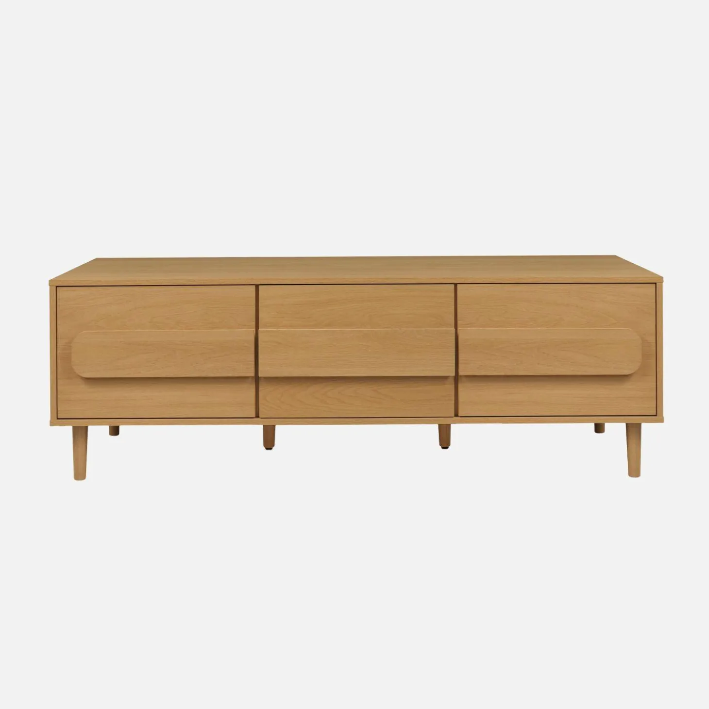Vintage TV-Möbel in Holzoptik mit 3 Türen, 150 cm