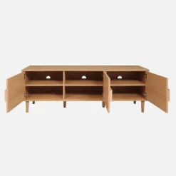 Vintage TV-Möbel in Holzoptik mit 3 Türen, 150 cm