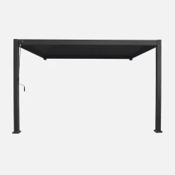 Wand Pergola mit Lamellendach 3x4m Triomphe