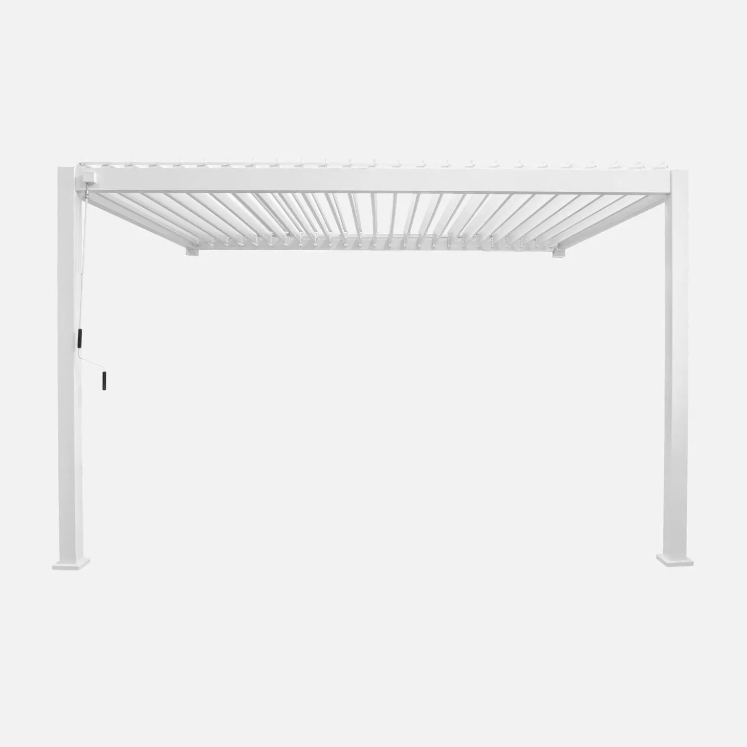 Wand Pergola mit Lamellendach 3x4m Triomphe