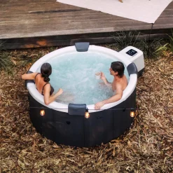 Whirlpool rund 180cm 6-Personen Hydromassage, 4 Kissen, Abdeckung, Cover + 8 Filter