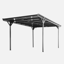 Aluminium- und Polycarbonat-Carport 15m²