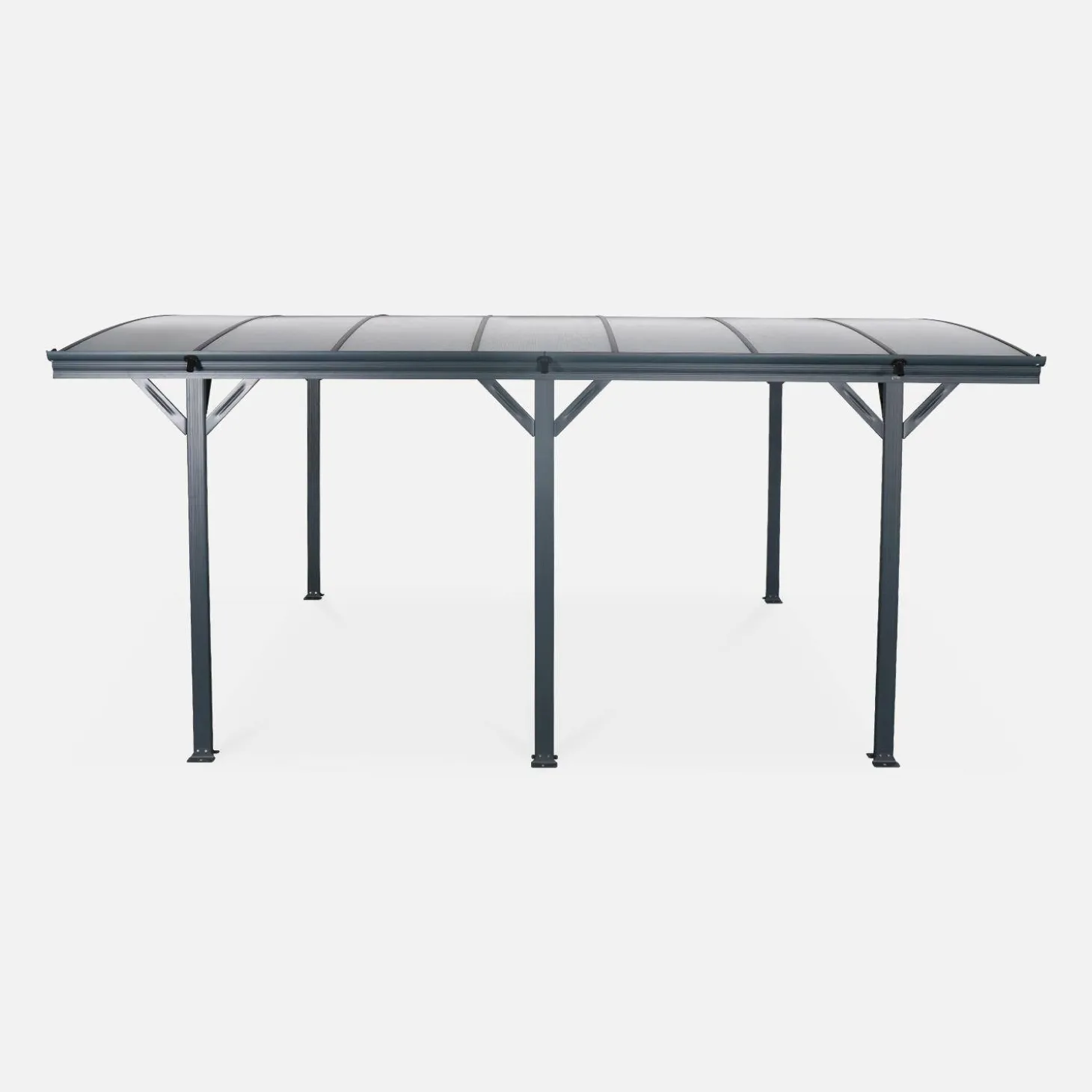 Aluminium- und Polycarbonat-Carport 15 m²