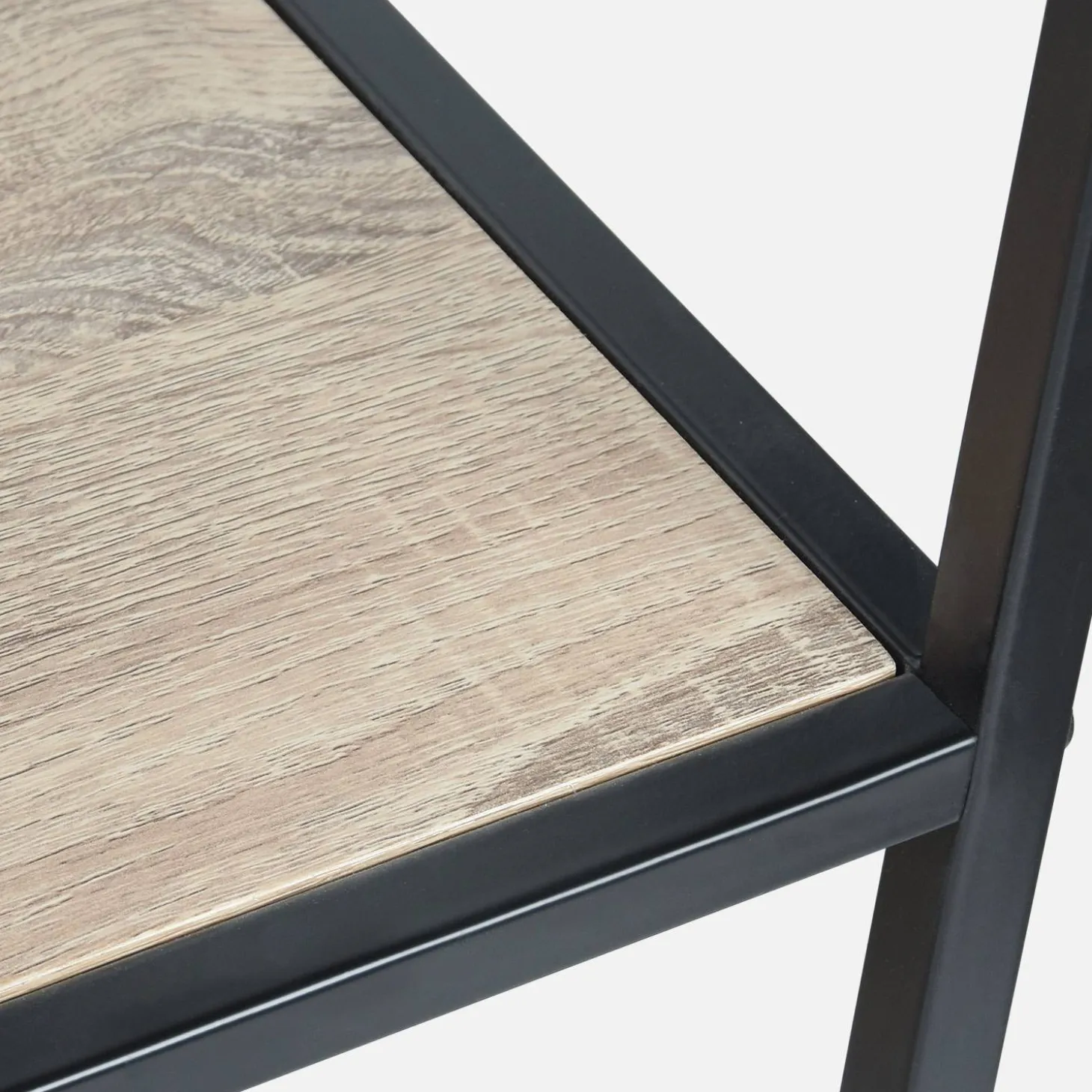 Asymmetrisches Regal Metall & Holzoptik