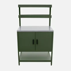 Außenküche aus Edelstahl mit Holzkohlegrill 6 Elemente