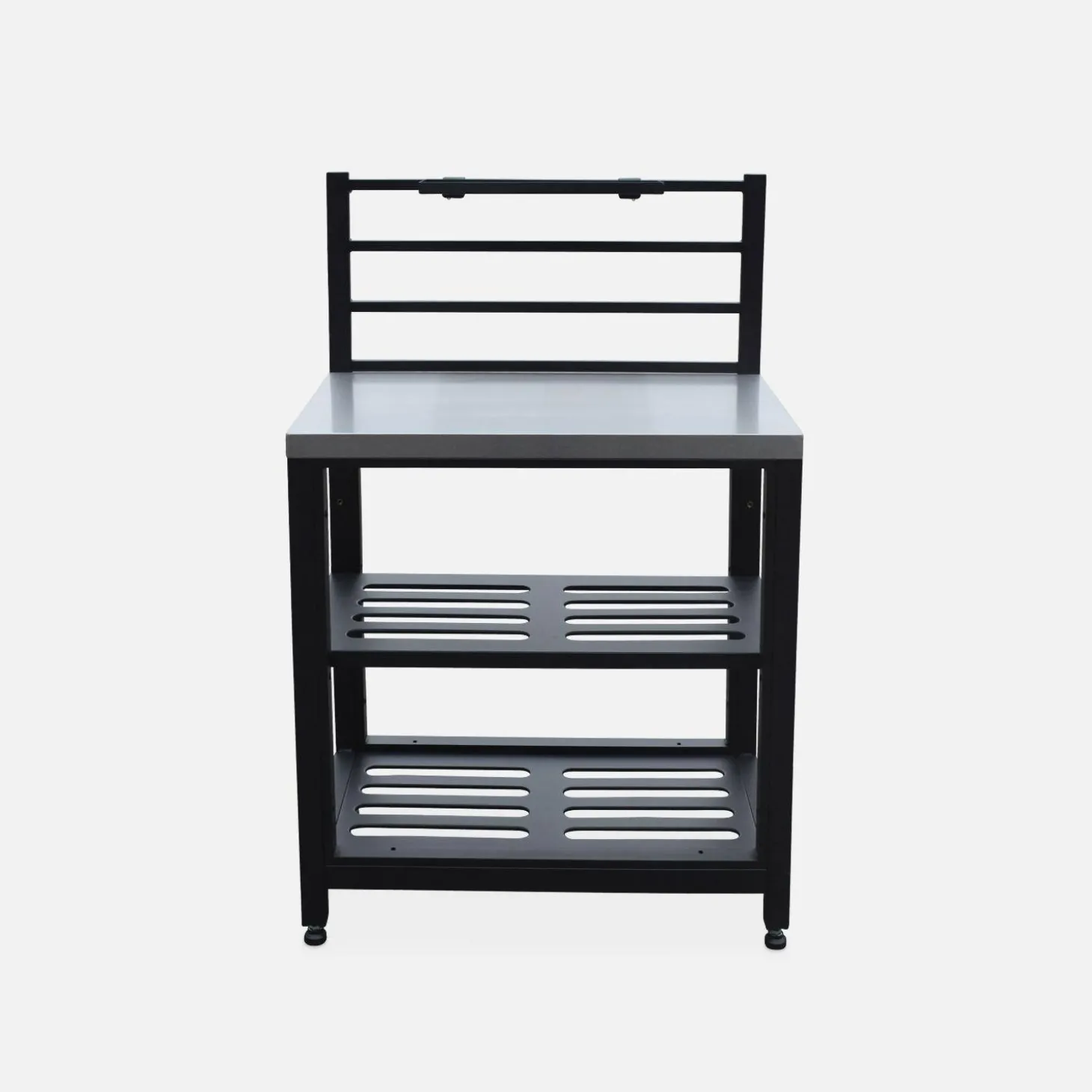 Außenküche 7 Elemente aus Stahl + Gasgrill 4 Brenner
