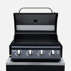 Außenküche 7 Elemente aus Stahl + Gasgrill 4 Brenner