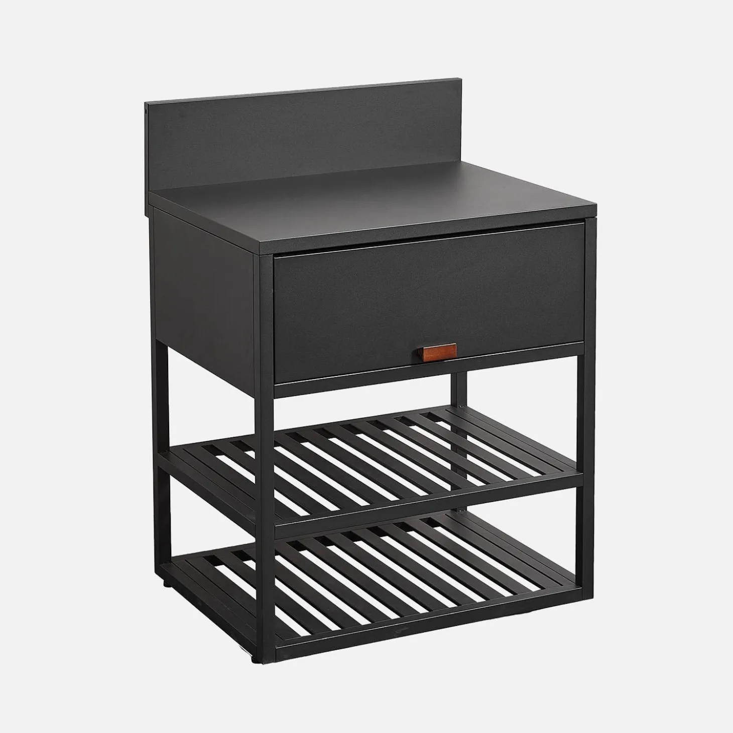 Außenküche Stahl 1 Fach 2 Regale B 80 cm