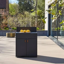 Außenküche Stahl 2 Türen B 80 cm
