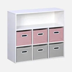 Aufbewahrungsmöbel für Kinder, 6 Boxen