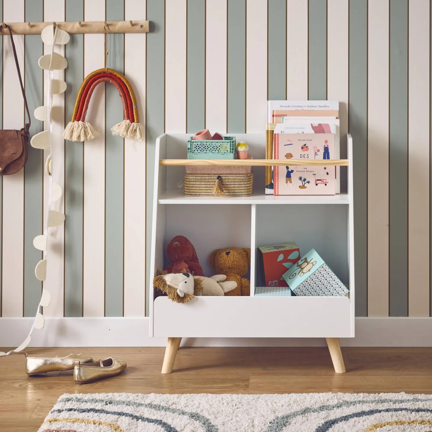 Aufbewahrungsmöbel für Kinder, 2 Fächer