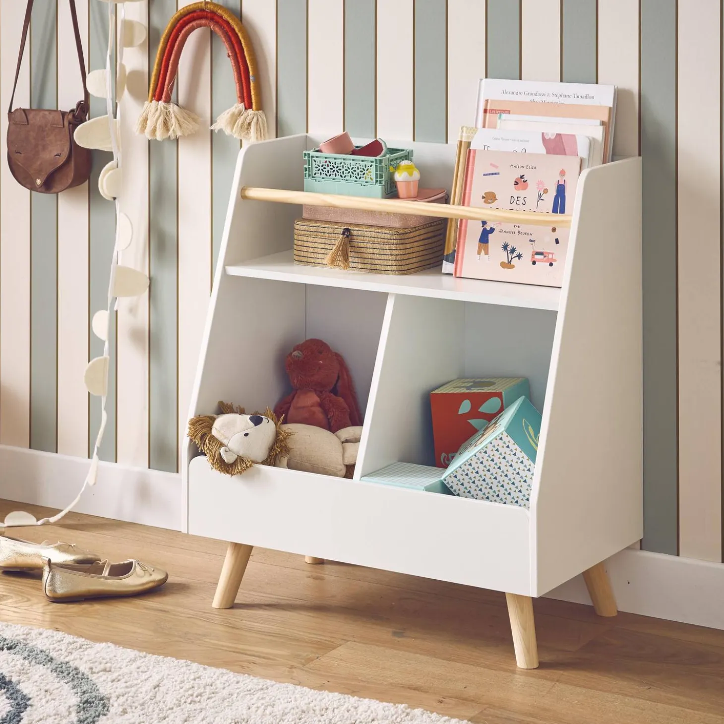 Aufbewahrungsmöbel für Kinder, 2 Fächer